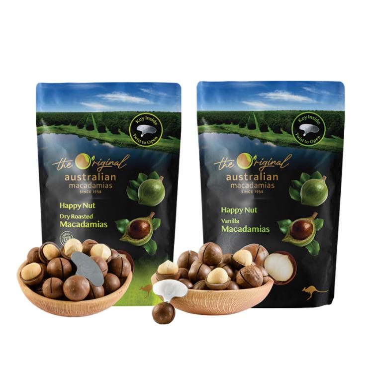 限時!【Macadamias Australia】4包 帶殼夏威夷火山豆(兩種口味任選) 225g/包