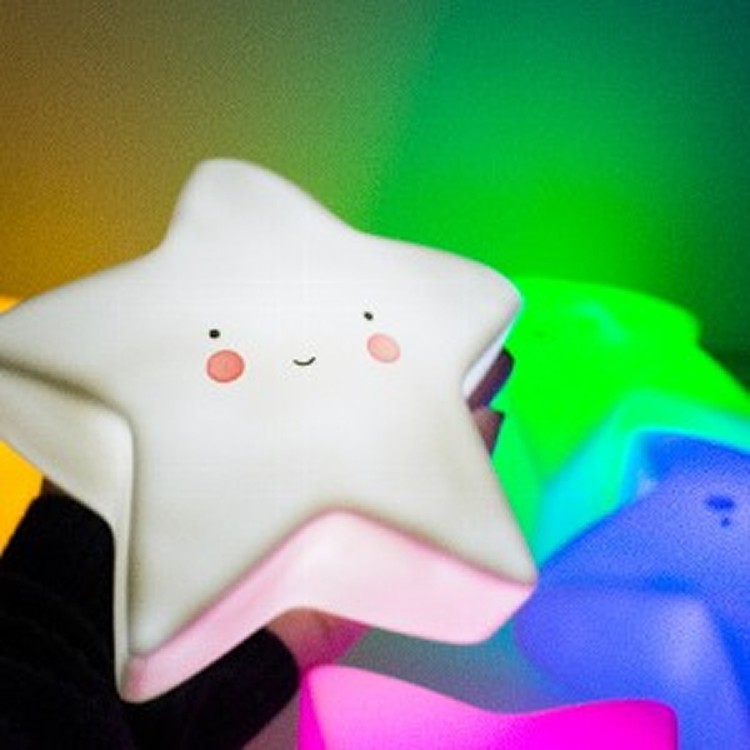 療癒系~萌萌夢幻~星星小夜燈~LED升級版