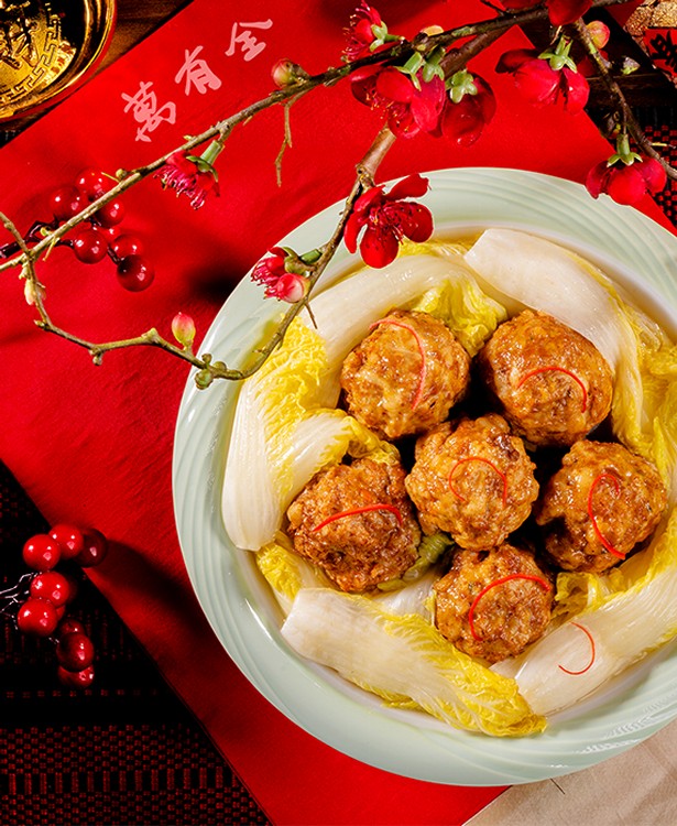 手打梅花獅子頭