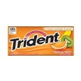 Trident口香糖(熱帶水果)(1盒18片，2盒一賣，共36片) 特價：$120
