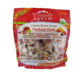 美國Yummy Earth有機水果鈕釦糖(滿足包)-13oz 約110顆，石榴、西瓜、芒果、藍莓、青蘋果、草莓、櫻桃、雞尾紅橙8種口味