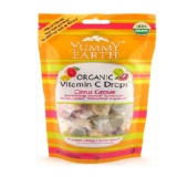 美國Yummy Earth有機水果鈕釦糖(C繽紛輕鬆包)-3.3oz 約30顆-葡萄柚、檸檬、雞尾紅橙、萊姆4種口味