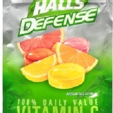 美國Halls (柑橘口味-含維他命C)喉糖 25 顆