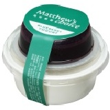 馬修嚴選 水果優格(藍莓口味) 自製的藍莓果漿搭配無糖的原味優格，無論在口感上或是視覺上，絕對可以稱為色香味俱全的健康組合