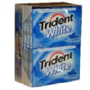 美國Trident White薄荷(Peppermint)口香糖(1大盒-內含12小盒)