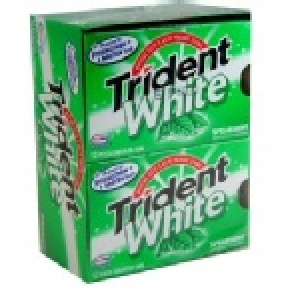 美國Trident White薄荷(Spearmint)口香糖(1大盒-內含12小盒)