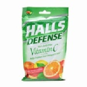 美國Halls (柑橘口味-含維他命C)喉糖 80 顆