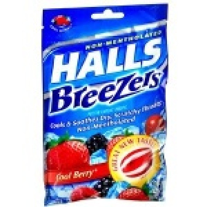 美國Halls (清涼莓果)喉糖 25 顆