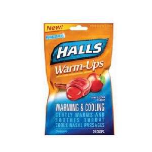 美國Halls (蘋果西打口味) 喉糖 20 顆