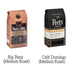 美國Peet's Coffee 咖啡豆(340g)，有2種口味。
