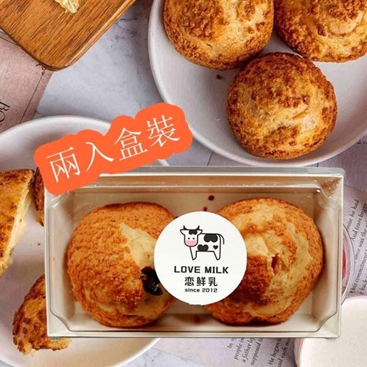 台北名店【戀鮮乳x初鹿鮮奶冰火泡芙】(2入/盒)