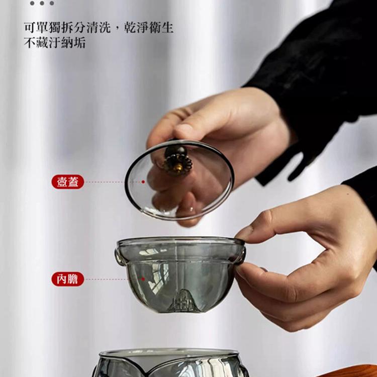 【CityStar】360度耐熱旋轉逍遙泡茶壺套組 500ml