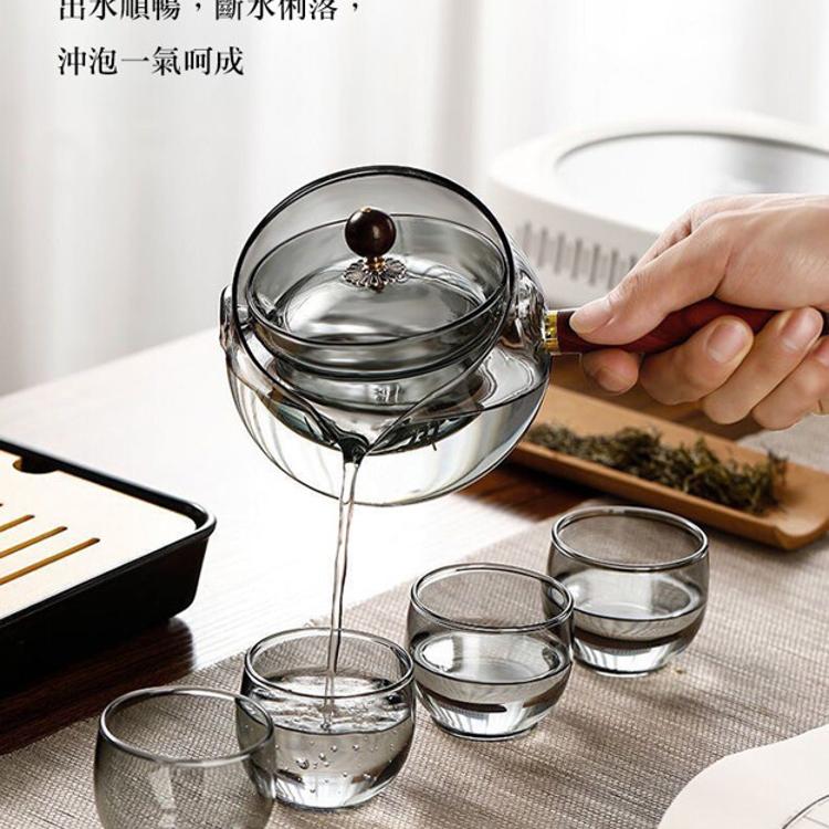 【CityStar】360度耐熱旋轉逍遙泡茶壺套組 500ml