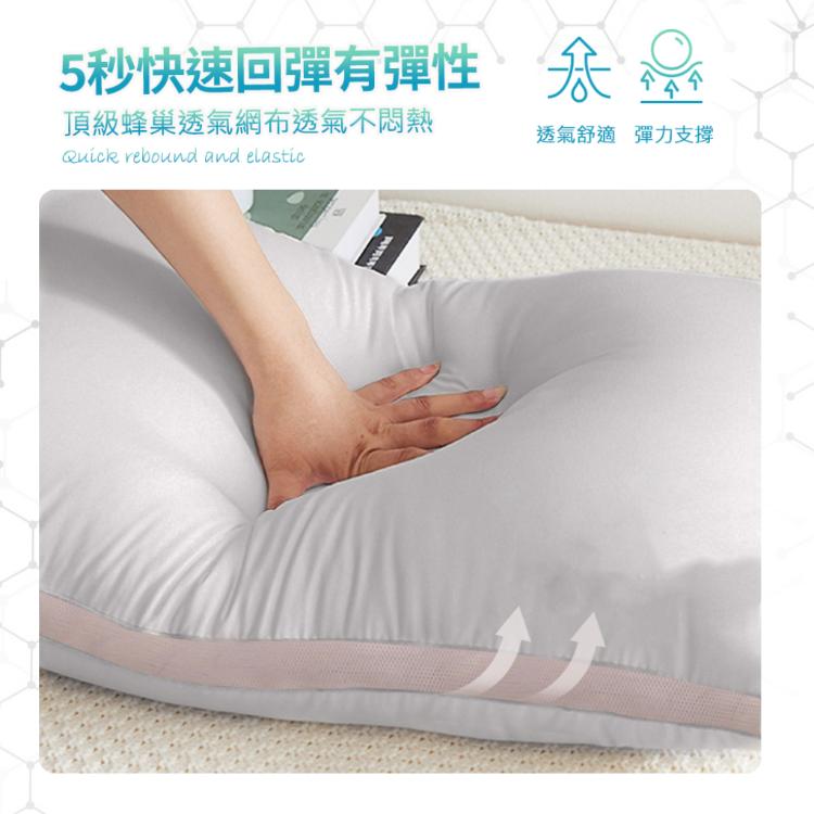 【寢室安居】雙層石墨烯銀離子可拆洗獨立筒枕