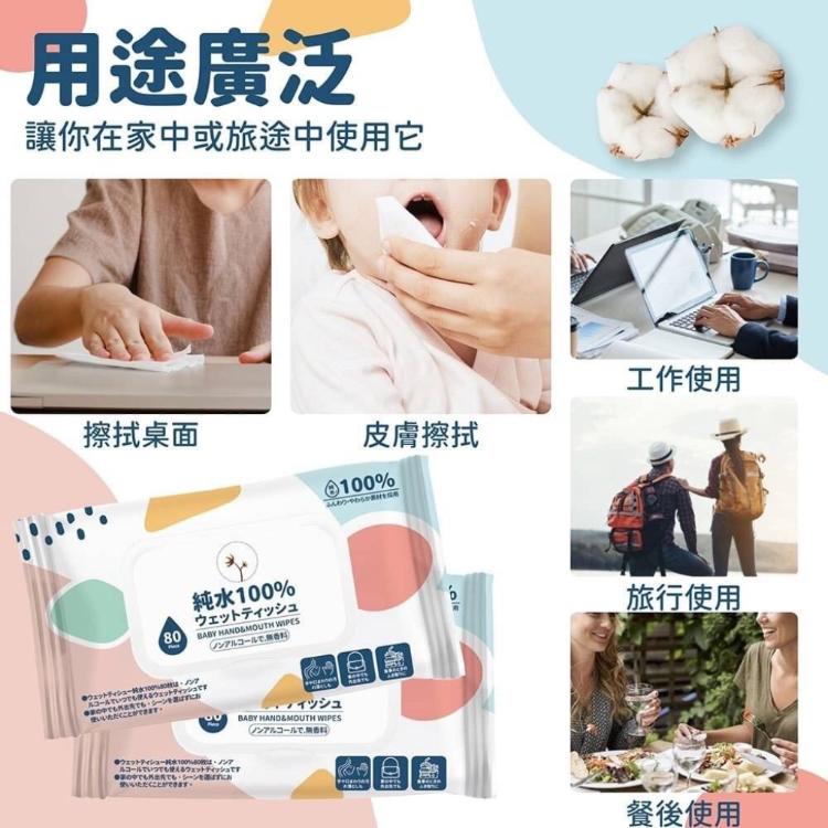 【寢室安居】掀蓋式100%純水加厚濕紙巾-12入組