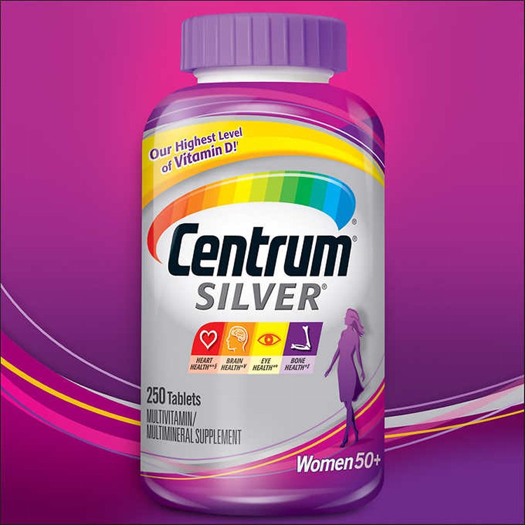 美國Centrum銀寶善存女性專用250顆