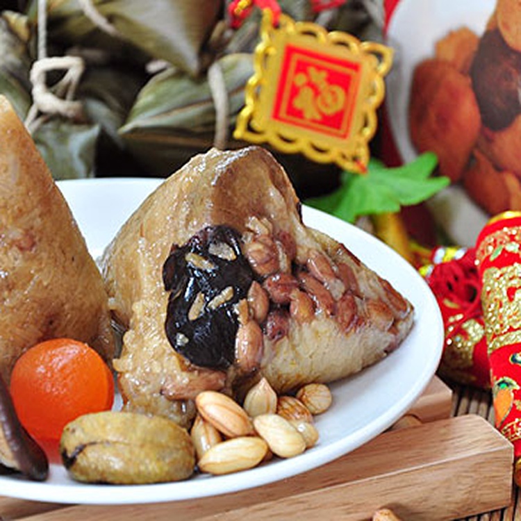 福源肉粽-無花生香菇肉粽　　　　　　　