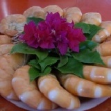 野生白蝦 限量的喔,蒸的最新鮮(冷凍宅配) 特價：$200