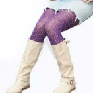 水玉點點~~造型褲襪(紫)