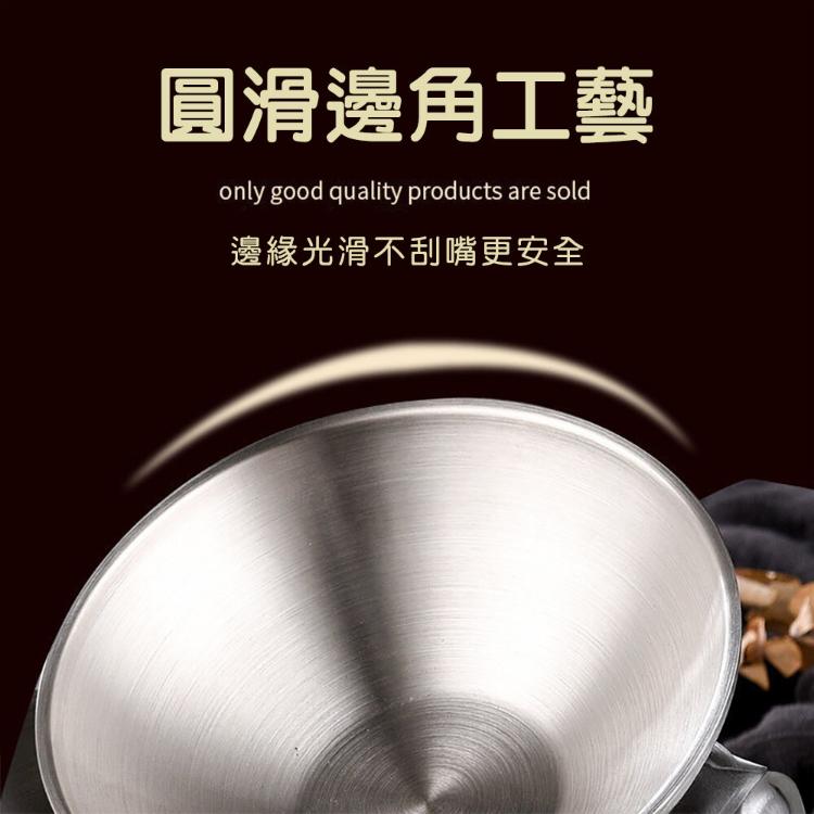 【CityStar】不鏽鋼304加厚雙層斗笠拉麵碗 (24cm)