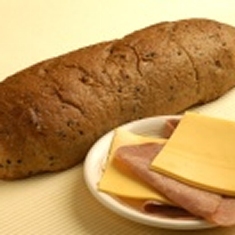無油無糖全麥麵包 - 素火腿起士