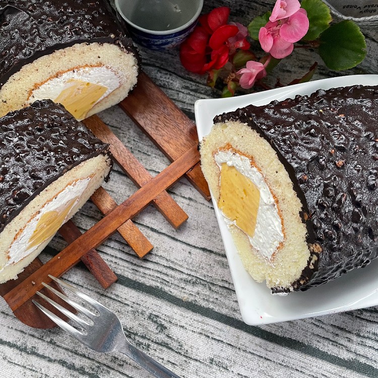 【札幌奶凍】金沙巧克力蛋糕捲&奶凍捲