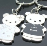 卡通小熊情侶鑰匙圈 農曆七夕情人節鑰匙圈系列