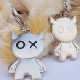 可愛安逗黑仔情侶鑰匙圈 農曆七夕情人節鑰匙圈系列