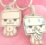 超囧惡搞白豆腐臭臭情侶鑰匙圈 農曆七夕情人節鑰匙圈系列