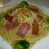 香蒜火腿義大利麵(含麵) ~~特價品~ 重300g(+-5g)