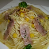 香蒜培根義大利麵(含麵) ~NEW~五折試吃價推出 重300g(+-5g)