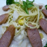 奶油白醬德式香腸 (不含麵) 重300g(+-5g)(1人份/包)