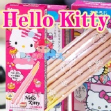 日本進口 Hello Kitty 草莓餅乾棒