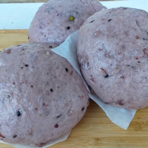紫心地瓜雜糧饅頭6入(全素)