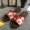 品味系列-橡膠抗滑鞋底-室內拖鞋-豐華-櫻花盛宴(紅)