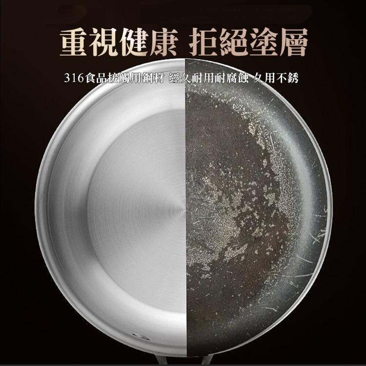 【CityStar】食品級316不鏽鋼雙層蒸鍋奶鍋