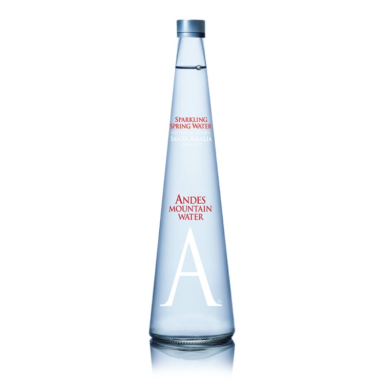 【珍實大地】安地斯山氣泡天然雪山泉水｜玻璃瓶750mL｜ANDES MOUNTAIN WATER