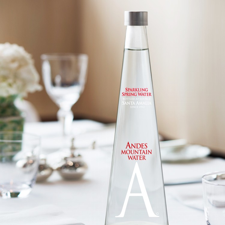 【珍實大地】安地斯山氣泡天然雪山泉水｜玻璃瓶750mL｜ANDES MOUNTAIN WATER