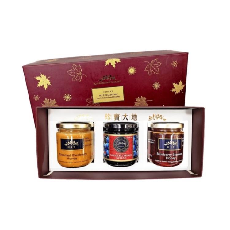 加拿大藍莓果醬蜂蜜三入禮盒組