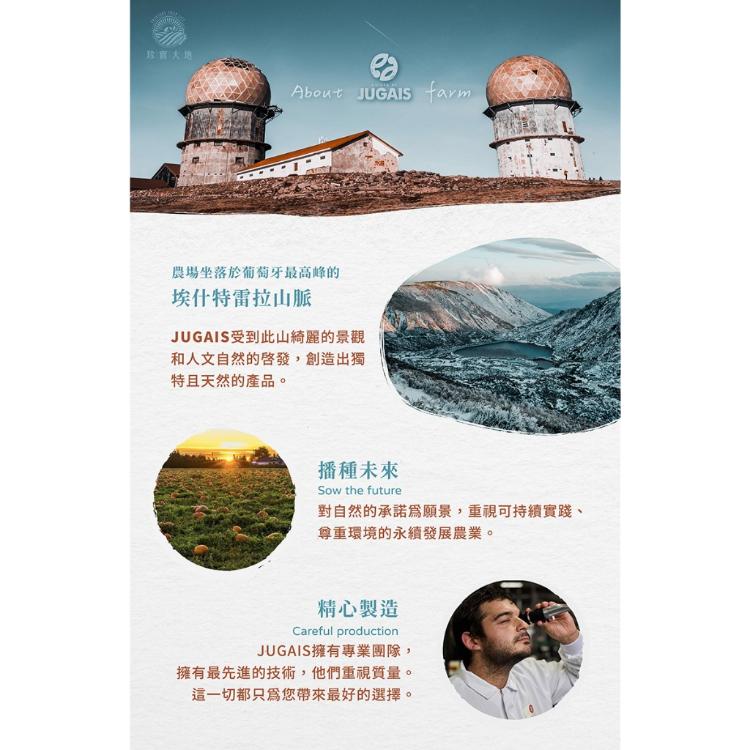 JUGAIS｜零蔗糖 草莓/藍莓/綜合莓果醬 280g｜葡萄牙果醬