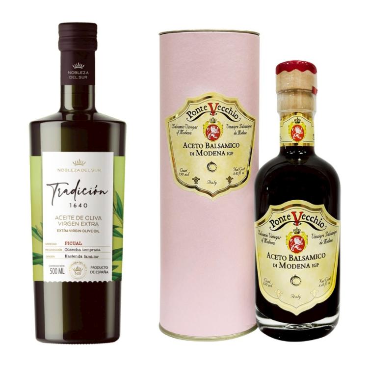 【合購優惠】蘇爾貴族｜皮夸爾．特級初榨冷壓橄欖油+老橋．IGP摩德納巴薩米克葡萄醋