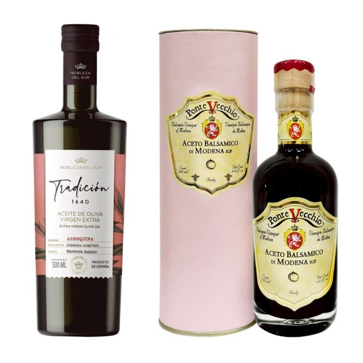 【合購優惠】蘇爾貴族｜阿爾貝吉納．特級初榨冷壓橄欖油+老橋．IGP摩德納巴薩米克葡萄醋