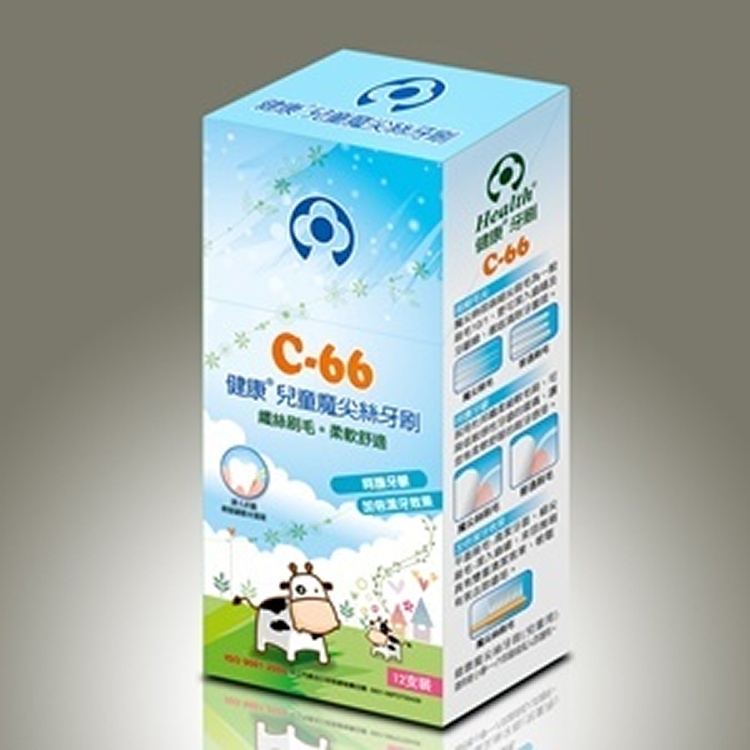 C66 健康兒童魔尖絲牙刷(12支/組)