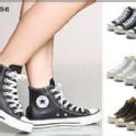 『E-COOL』 新版 Converse All Star 全新正品 黑白皮革