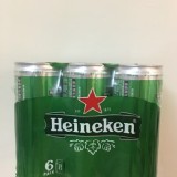 海尼根啤酒 250ml*6罐