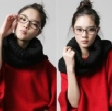 6005 韓國百搭保暖秋冬圍巾/圍脖 黑色