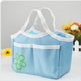 3108 粉彩保溫包/手提包/飯盒包/收納包一起去野餐吧 藍色