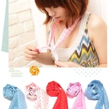 3124 出口新款氣質冰涼領巾 降溫圍巾 冰領巾/頭巾/冰涼巾