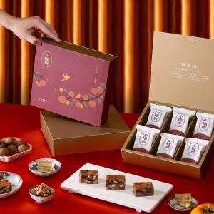 春節限定【吉品養生】柴燒桂圓小福貴糕(6入/組)-附提袋