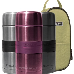 GBH-75:GBH-75-食物保溫罐-750cc(附提袋)-葡萄紫紅色